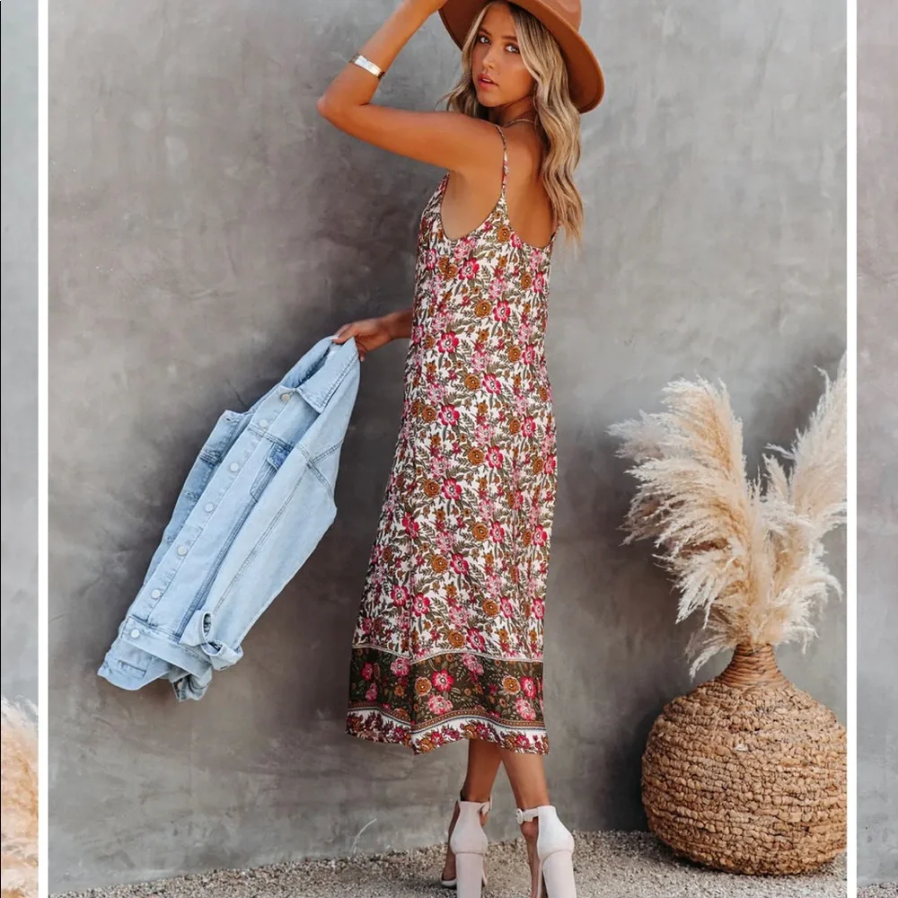 Flirty, Floral Midi Slip-Dress, NWT, XL - Picture 4 of 8